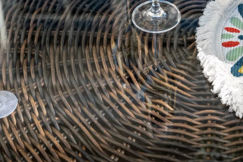 "Барселона" лаунж-зона из искусственного ротанга, цвет коричневый