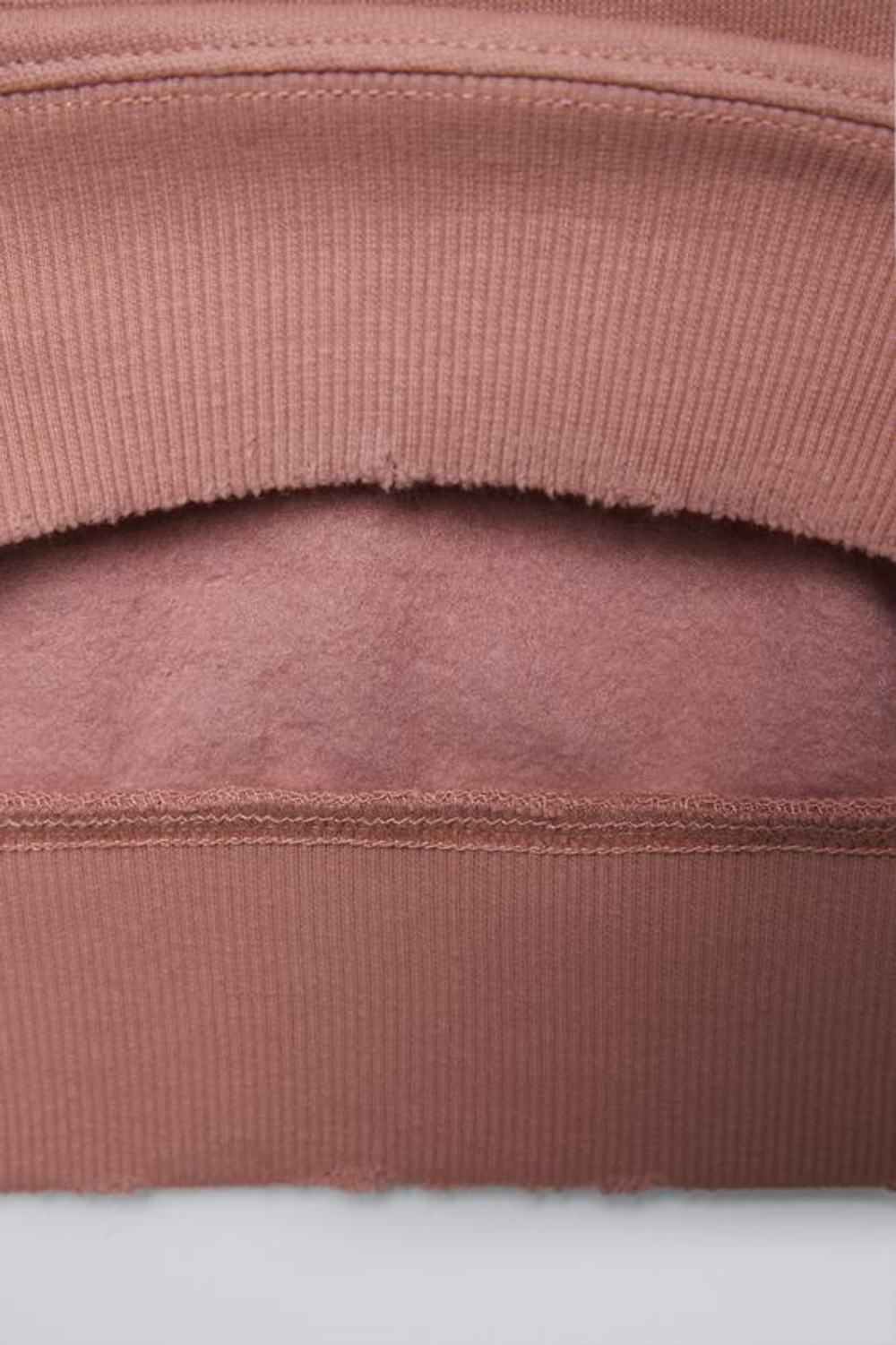 ZARA КОМПЛЕКТ ИЗ ХУДИ И БРЮК WIDE LEG ИЗ МЯГКОЙ ТКАНИ, ЛИНЯЛЫЙ РОЗОВЫЙ