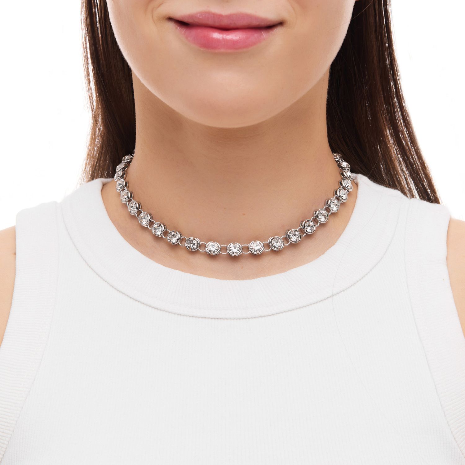 Колье Hefty Crystal Chain Necklace