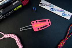 Туристический нож Sturm Mini AUS-8 StoneWash Pink Kydex