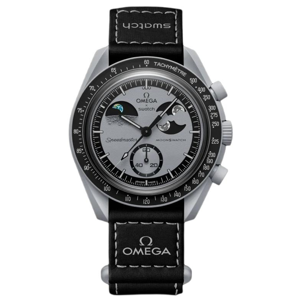 SWATCH Men 42mm Black Watch SO33M700