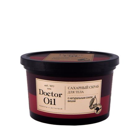 Сахарный скраб для тела с натуральным соком вишни
