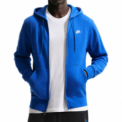 Куртка теннисная Nike Club Full-Zip Fleece - game royal/white