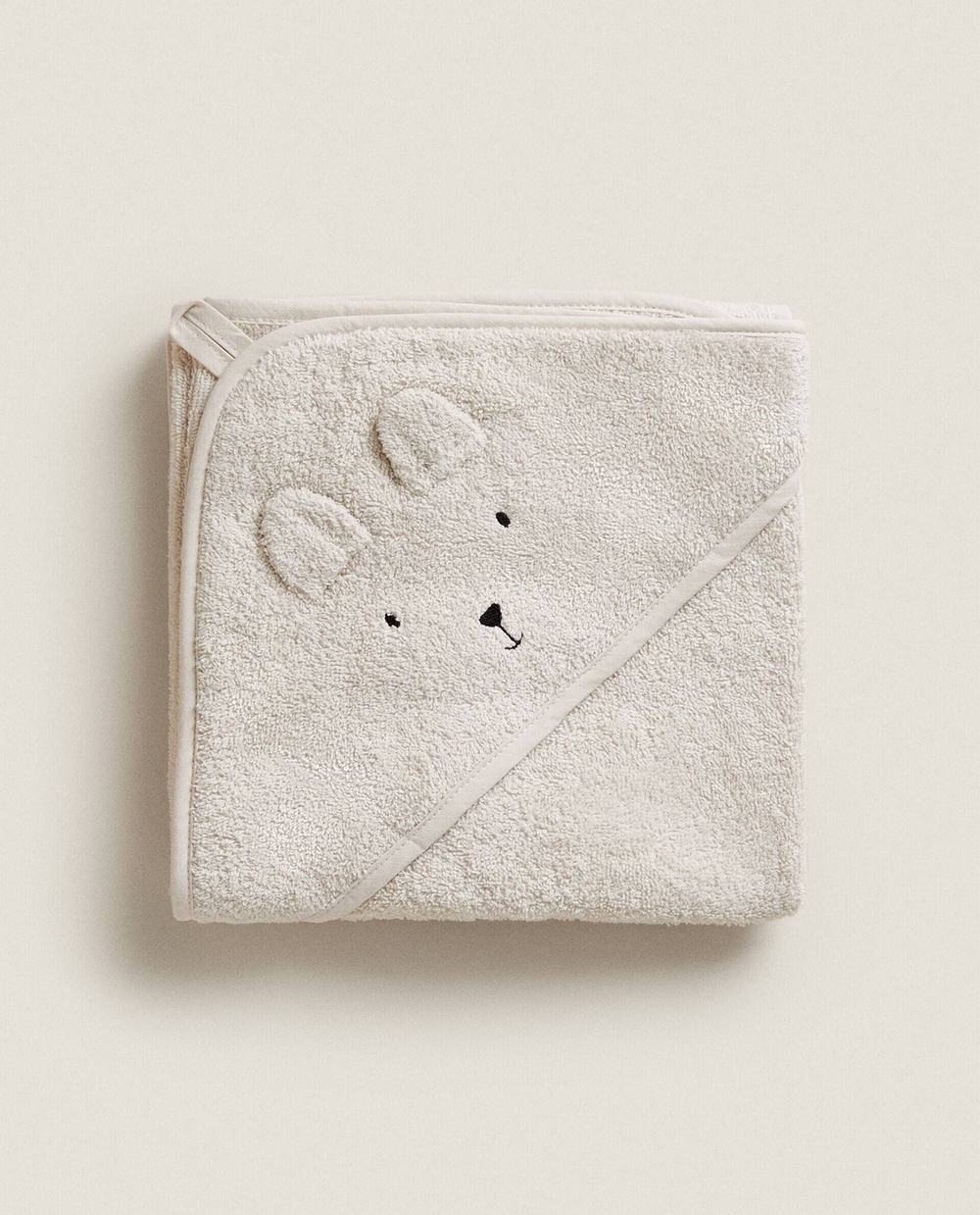 ZARA HOME ДЕТСКОЕ ПОЛОТЕНЦЕ С УШКАМИ, СЕРЫЙ