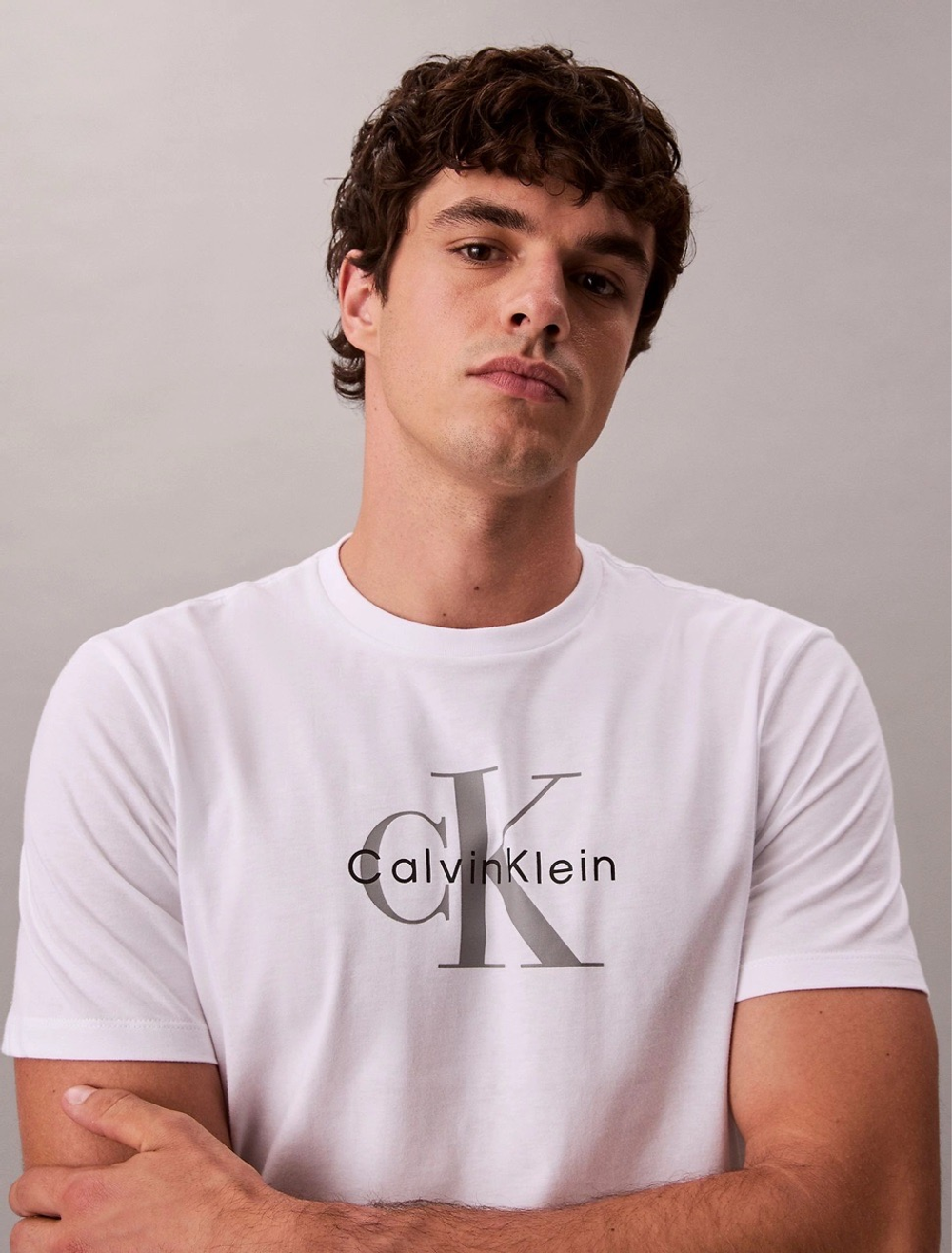 Футболка Calvin Klein Monologo Tee Brilliant White