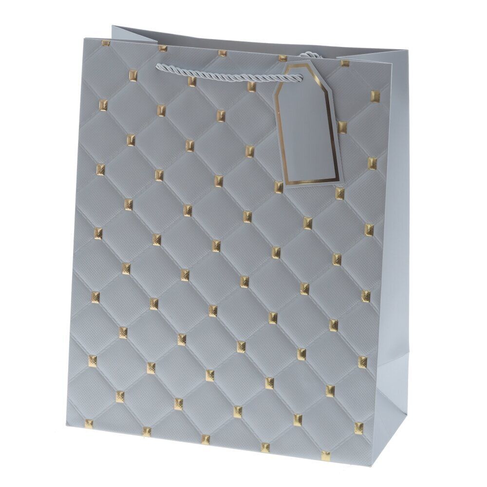 GAEM Пакет подарочный M (бумага 210г/м2, блок 12шт), L26 W12 H32 см, 8в.