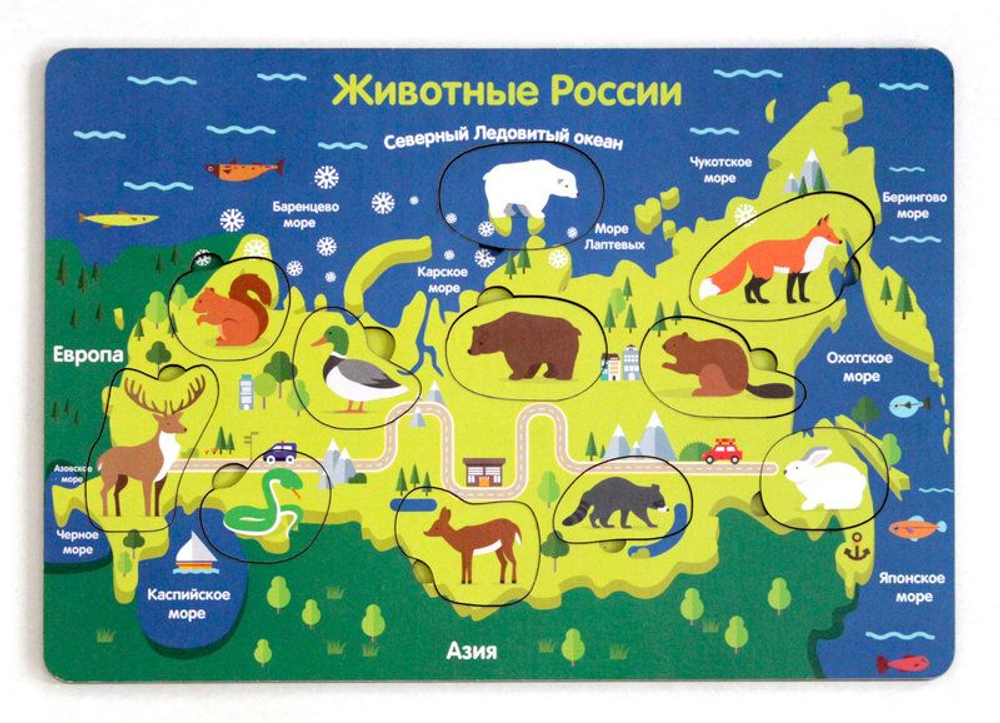 рамка вкладыш "Животные России"
