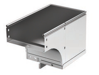 Угол CDSS 90 вертикальный внеш. переходник лев. осн.500 H50 в комплекте с крепежными элементами и соединительными пластинами,необходимыми для монтажа, горячеоцинкованный