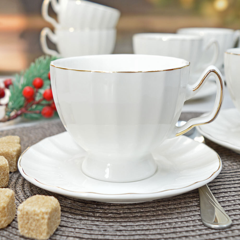 Чайный набор 12 предметов 250мл "Пломбир" (100399)