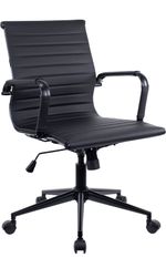 Операторское кресло Everprof Leo Black T Экокожа Черный