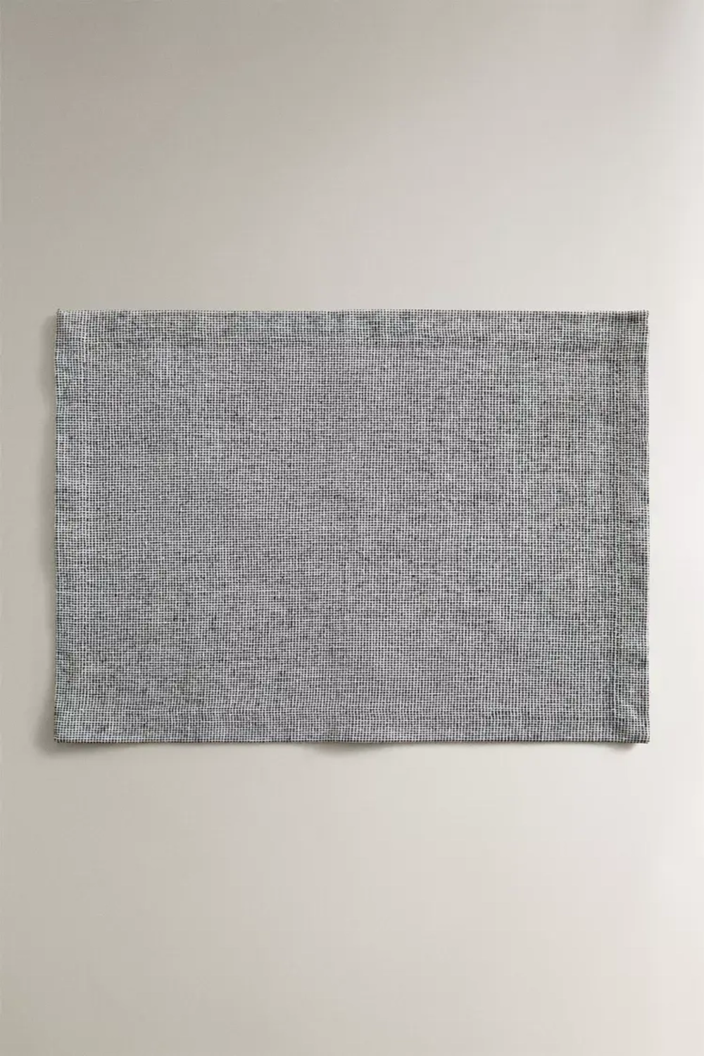 ZARA HOME ХЛОПКОВАЯ САЛФЕТКА В КЛЕТКУ, ЧЕРНЫЙ/БЕЛЫЙ