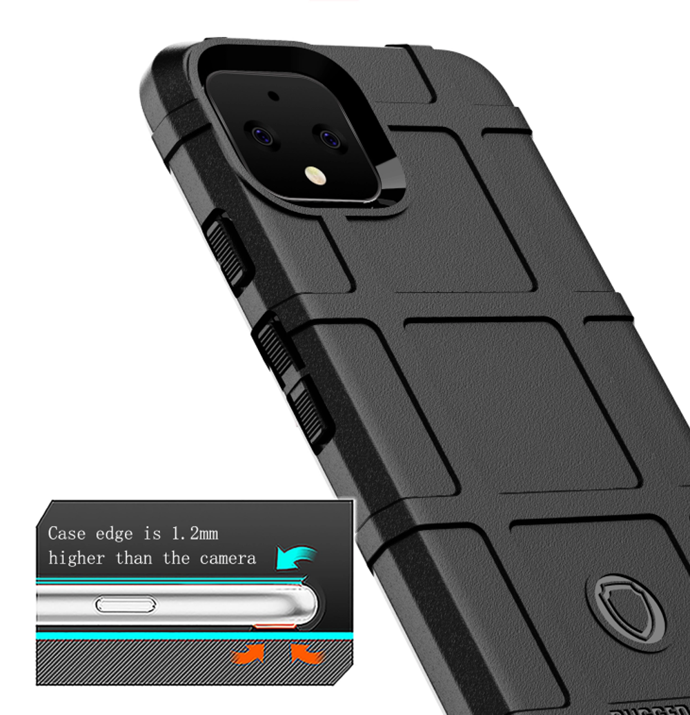 Чехол на Google Pixel 4 цвет Black (черный), серия Armor от Caseport