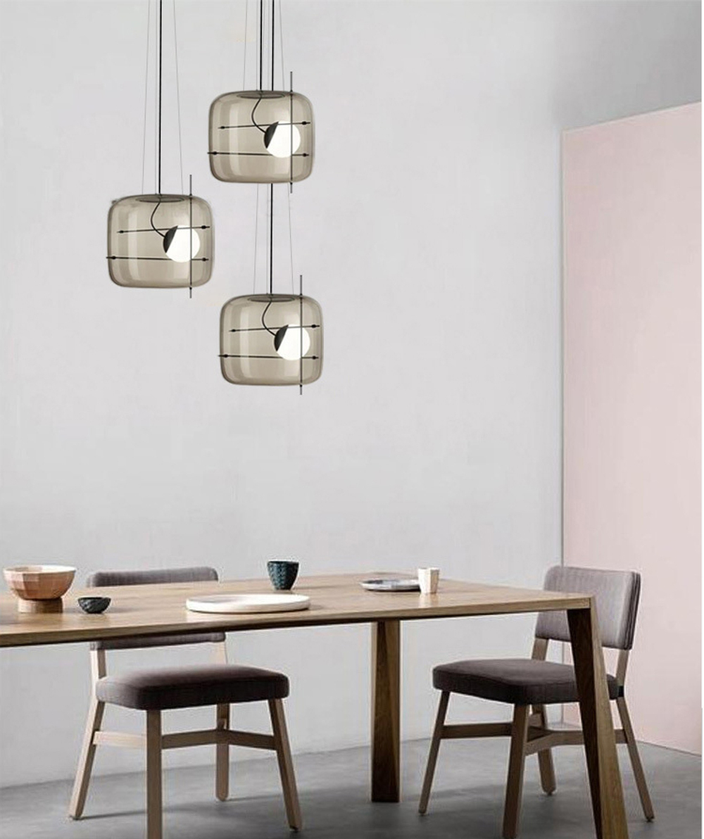 Pendant design lamp Plot by Vistosi
