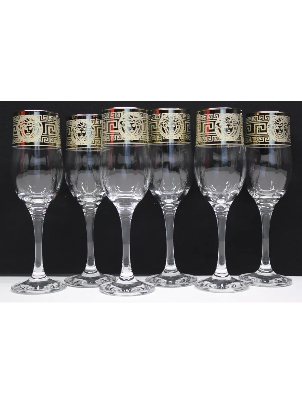 Бокалы для шампанского 6 штук Версаче