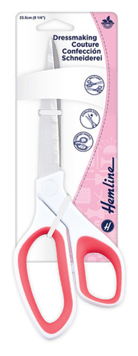 Ножницы портновские, 23,5 см, цвет белый/розовый (10702070/220224/3079595/1_Китай)