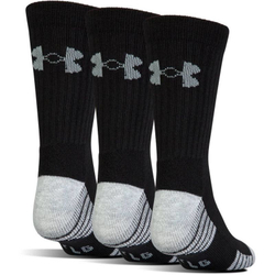 Теннисные носки Under Armour UA HeatGear Crew Jr - 3 par/black
