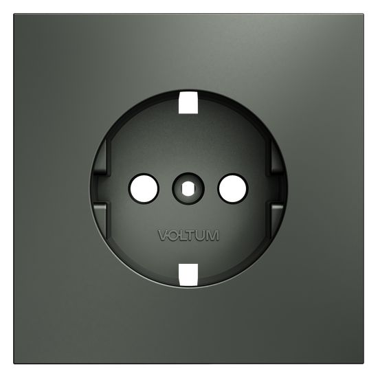 Накладка для розетки с заземлением, S70 (титан)