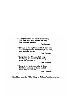 The King in Yellow | Robert W. Chambers