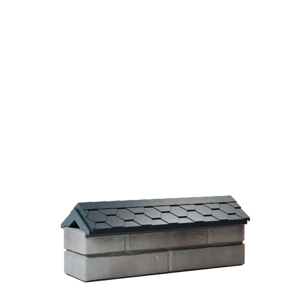 Парапет полимеркомпозитный Everest 130*510 (0,5 кирпич) серый