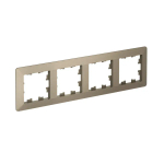 ATLASDESIGN AIR 4-постовая РАМКА, ШАМПАНЬ/дымчатый черный