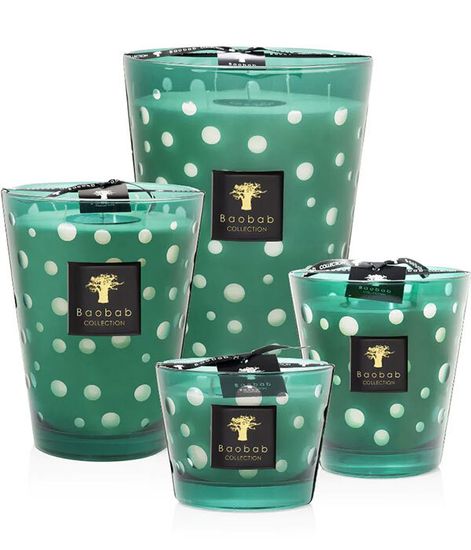 Green, свеча Bubbles MAX 10, Baobab Collection