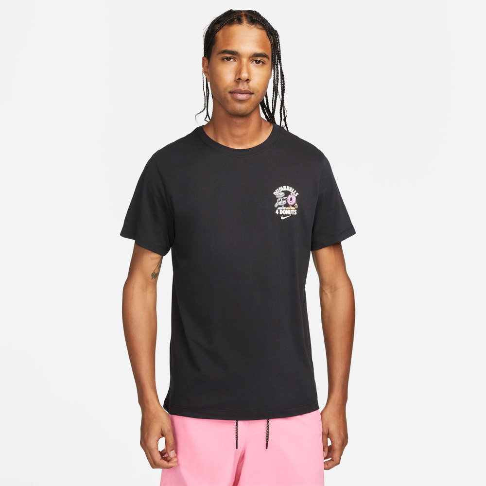 Мужское теннисное поло Nike Dri-Fit Dumbbells T-Shirt Men - Black
