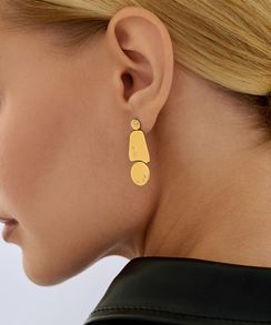 Серьги Ритм в позолоте