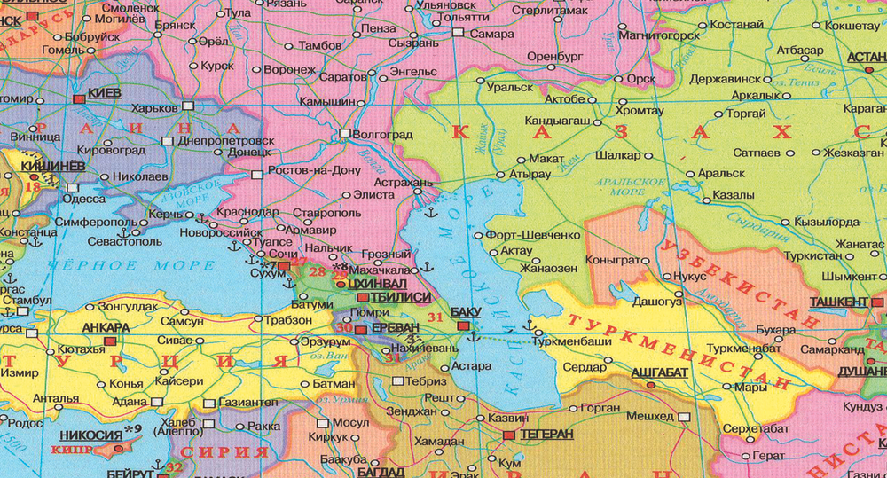 Евроазиатская транспортная система и Африка (150Х230 см)