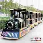 Безрельсовый паровозик «Сияющий путь» 4 вагона, 17 мест, с подсветкой