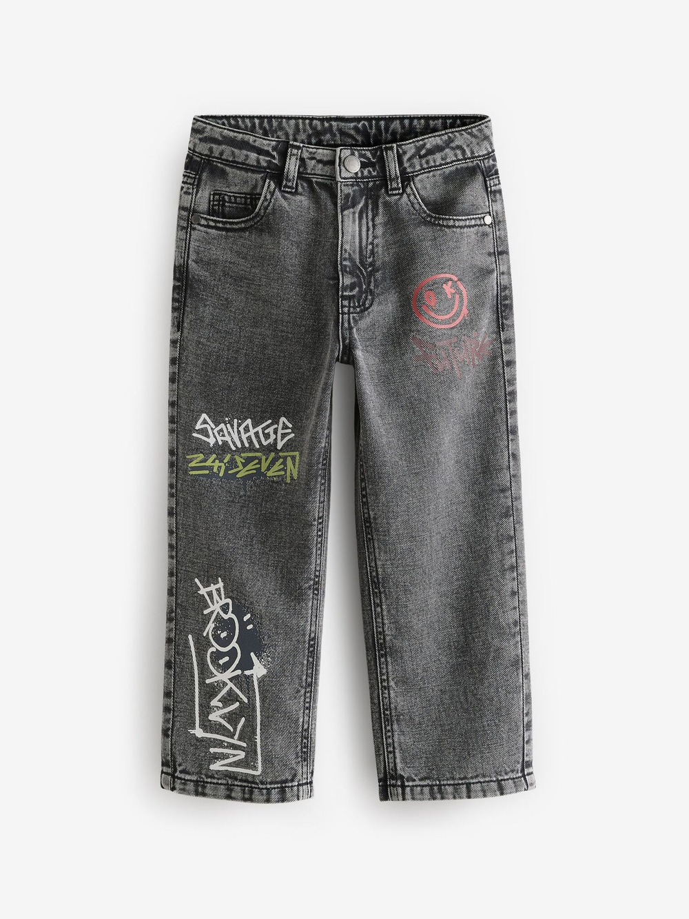 Джинсы для мальчика Next B30-829, Темно-серый