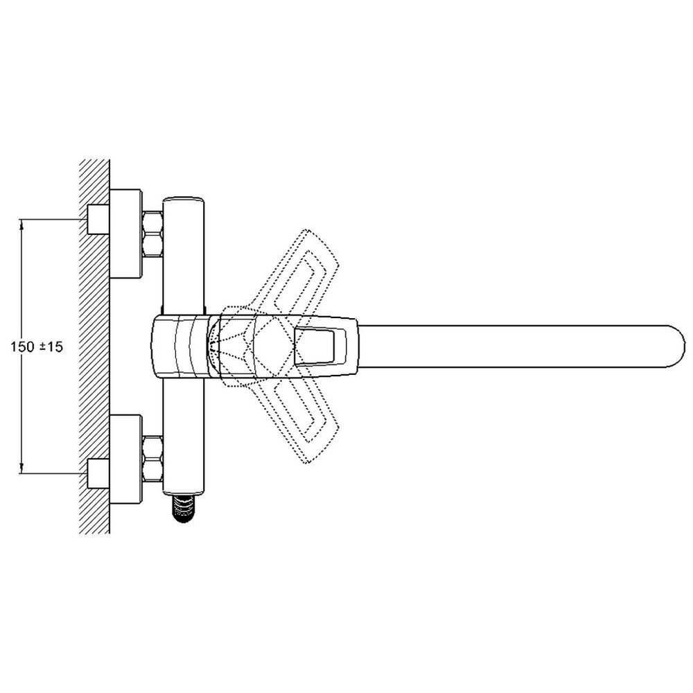 Смеситель для ванны, G.lauf, с картриджем, хром, LEF6-A232