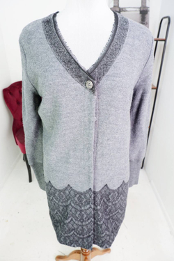 Кардиган Twin Set теплый из шерсти, маркировка S, визуально на 44 размер