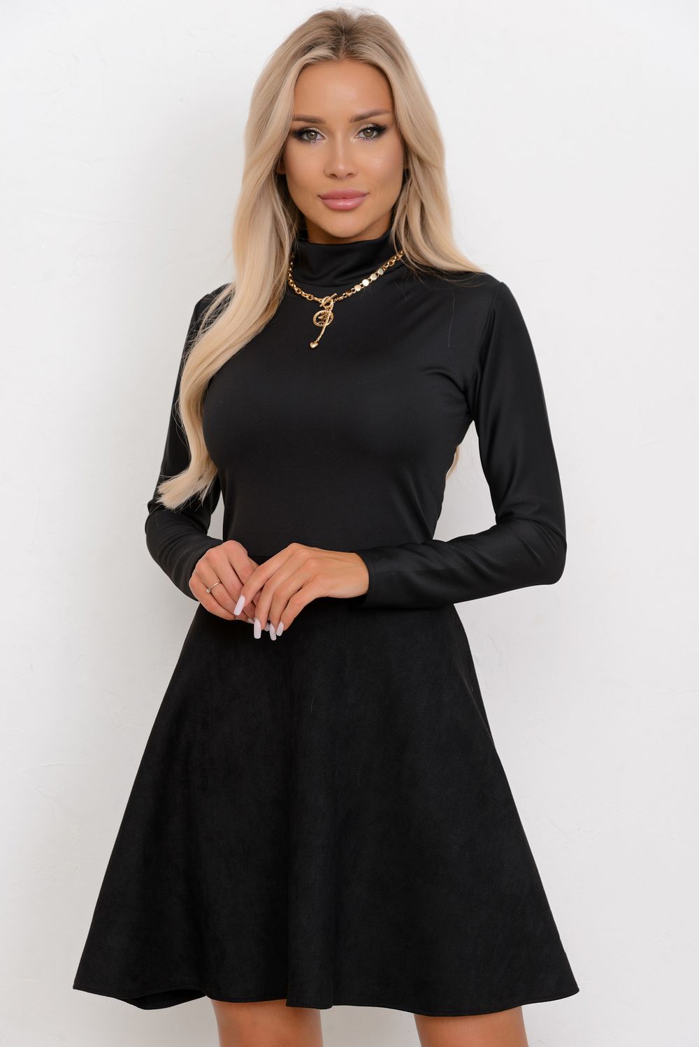 Платье Ледис (черный) Р11-1019 Nikol