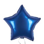 Шар (18''/46 см) Звезда, Темно-синий, Сатин, 1 шт.