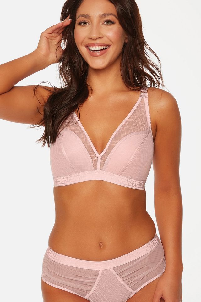 Розовый бюстгальтер полупоролон Powdery Charm