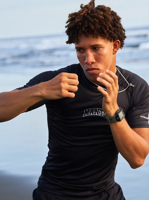 Рашгард MANTO VARSITY чёрный