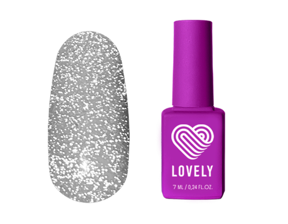 LOVELY Гель-лак Diamond Nude 01 (светоотражающий), 7 ml