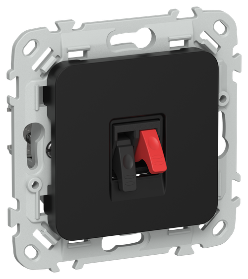 FLITE Розетка аудио РА-1-ФлЧ черный IEK