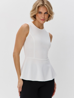 Вечерний топ-блузка с баской