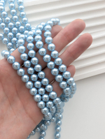 Жемчуг Майорка голубая 8мм