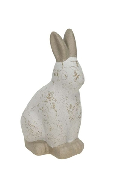 Декор "Кролик-Бежевая вязь" 13x9,5xH20,5см