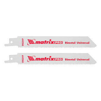 Полотна универсальные для сабельной пилы S922VF, 125/1.8-2.5 мм, Bimetal, 2 шт, Pro Matrix