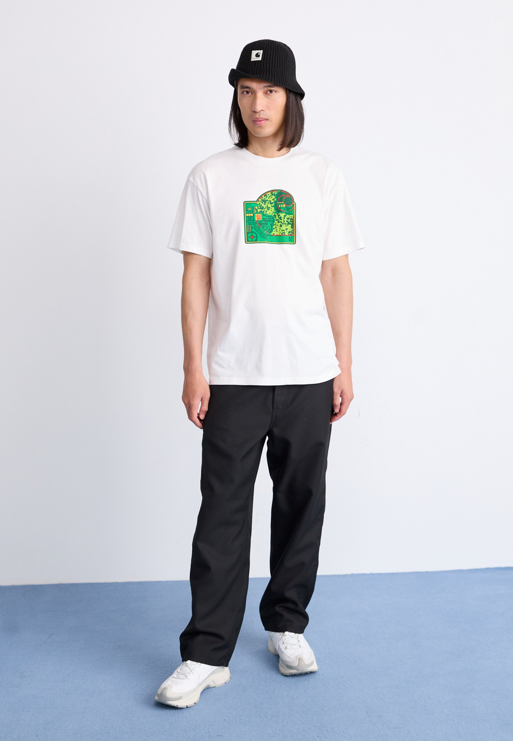 Carhartt WIP RAY - Тканевые брюки - Чёрный