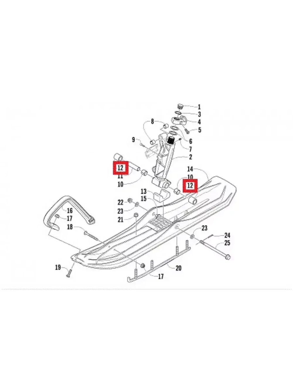 Втулка лыжи Arctic Cat 2603-731