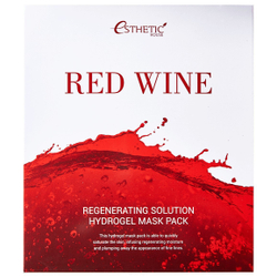 Esthetic House Red Wine Regenerating Solution Hydrogel Mask Pack гидрогелевая маска с красным вином