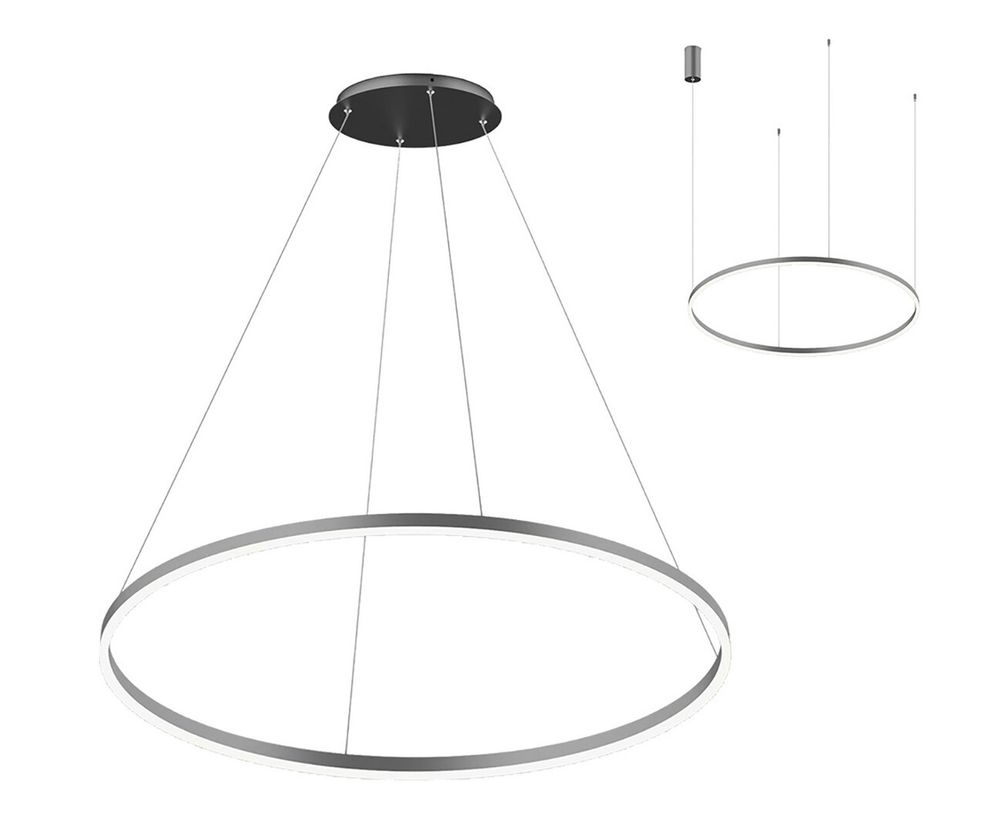 Kink Light 08214,12A(4000K) Подвес Тор матовый никель d80