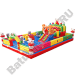 Коммерческий надувной батут "Мир приключений" 11*7*4 м