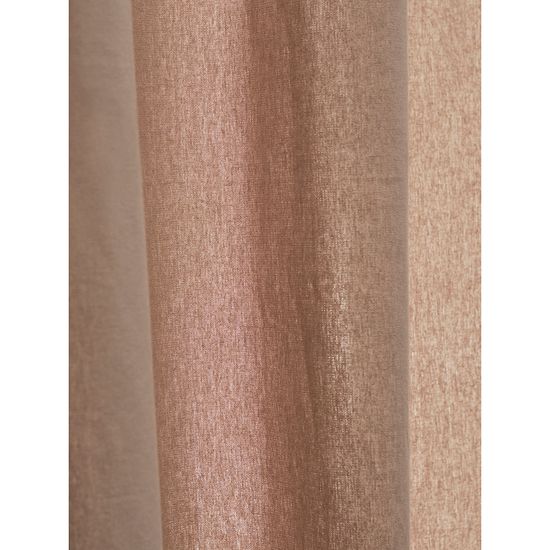 Штора из хлопка с помпонами бежево-серого цвета из коллекции essential, 150х290 см