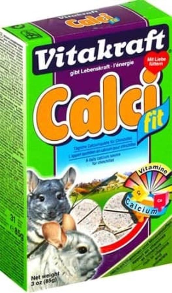 Vitakraft  КАМЕНЬ для шиншилл таблетками CALCI FIT 85г