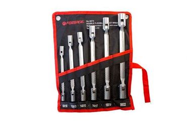 Набор ключей торцевых шарнирных,6пр. (8х10, 12х13, 14х15, 16х17, 18х19, 20х22мм),на полотне Forsage F-5074